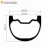 27.5er / 29er Carbon 40x32mm inner Width 31mm Tubeless Hookless Symetric MTB Down Hill  MTB Rim,E-Bike Rim